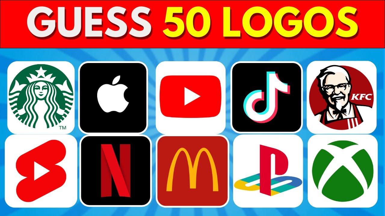 Guess The Logo in 5 Seconds | 50 Famous Logos | Logo Quiz 2024