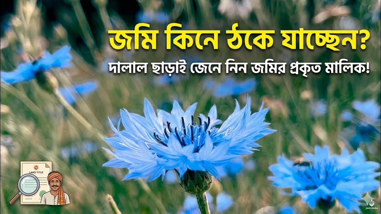 জমি কিনবেন ভাবছেন? অনলাইনে জমির প্রকৃত মালিক দেখে নিন | 01896043282