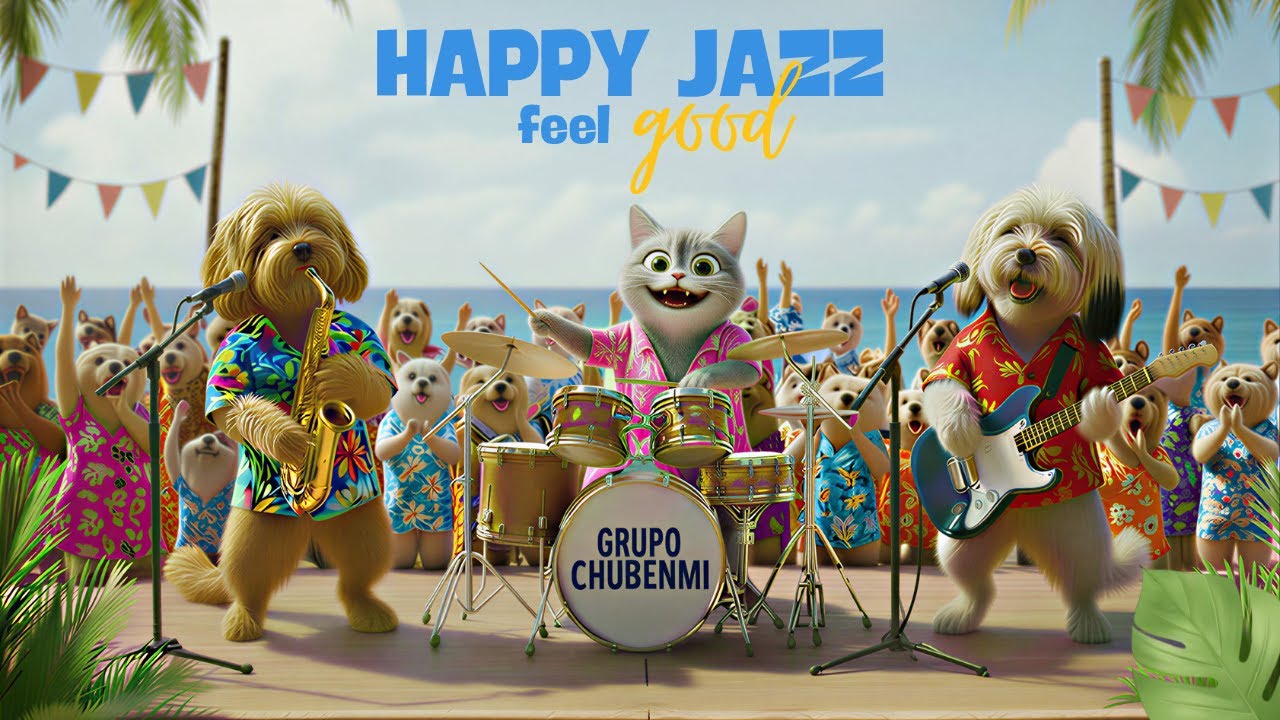 Happy Jazz Café ☕  Jazz Alegre para Trabajar  Feel Good Instrumental  Jazz Alegre para Trabalhar