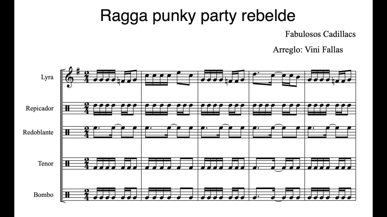 Ragga punky party rebelde - Banda Rítmica - Vini Fallas
