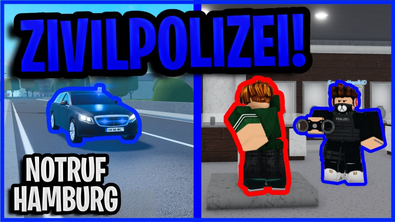 Als ZIVILPOLIZIST in Notruf Hamburg UNTERWEGS sein.. | Roblox Notruf Hamburg Deutsch