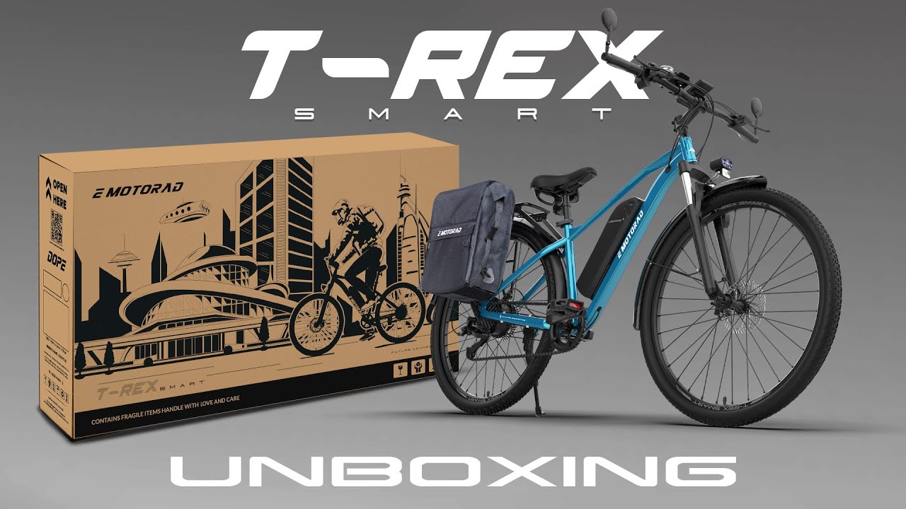 T-Rex Smart Electric Cycle Unboxing | India’s Smartest E-Cycle by EMotorad