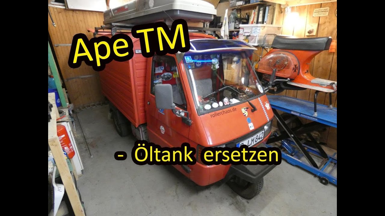 Ape TM | &Ouml;lwarnlampe geht nicht | &Ouml;ltank austauschen | Teil 2