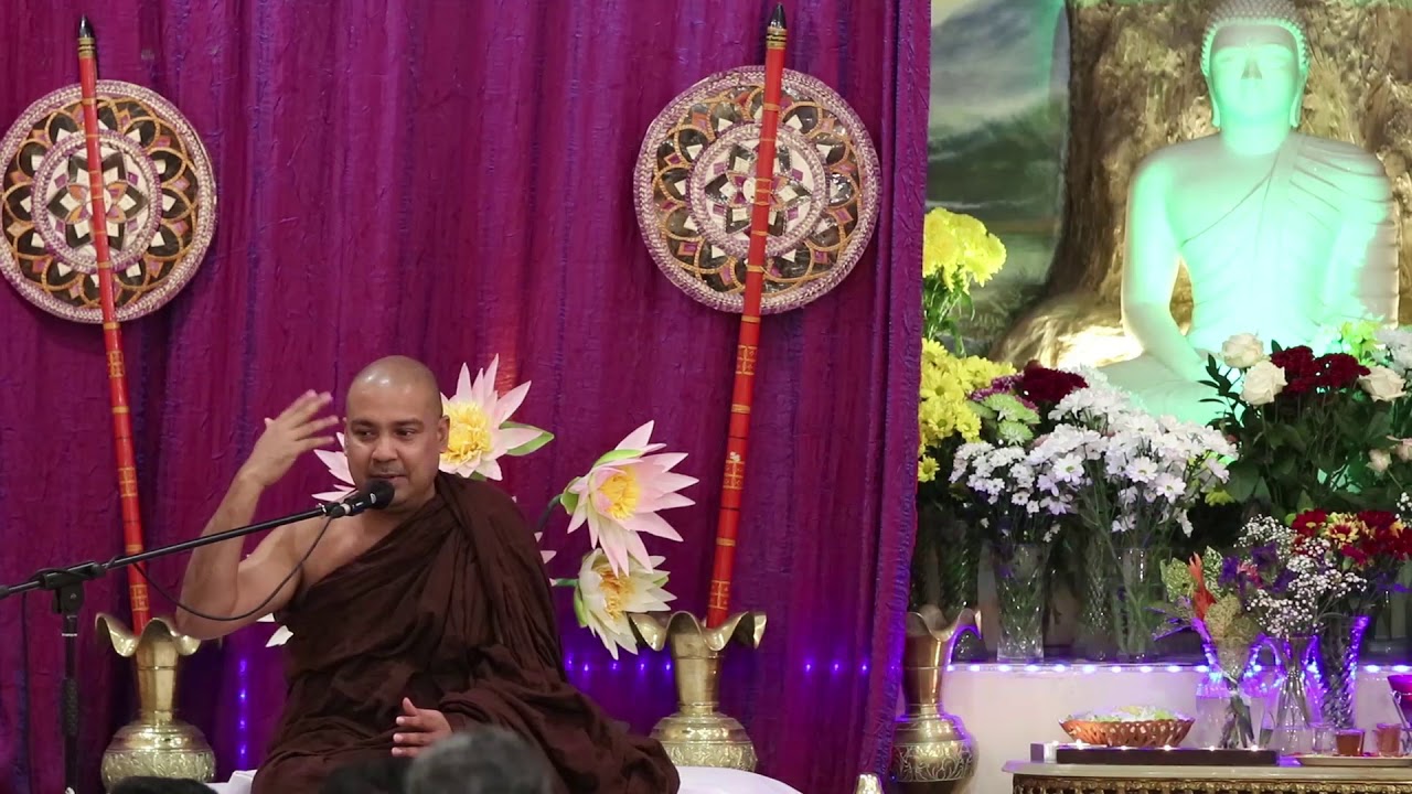 Most Ven Bambalapitiye Gnanaloka Thero - Dhamma Deshana (Thames Buddhist Vihara, London)