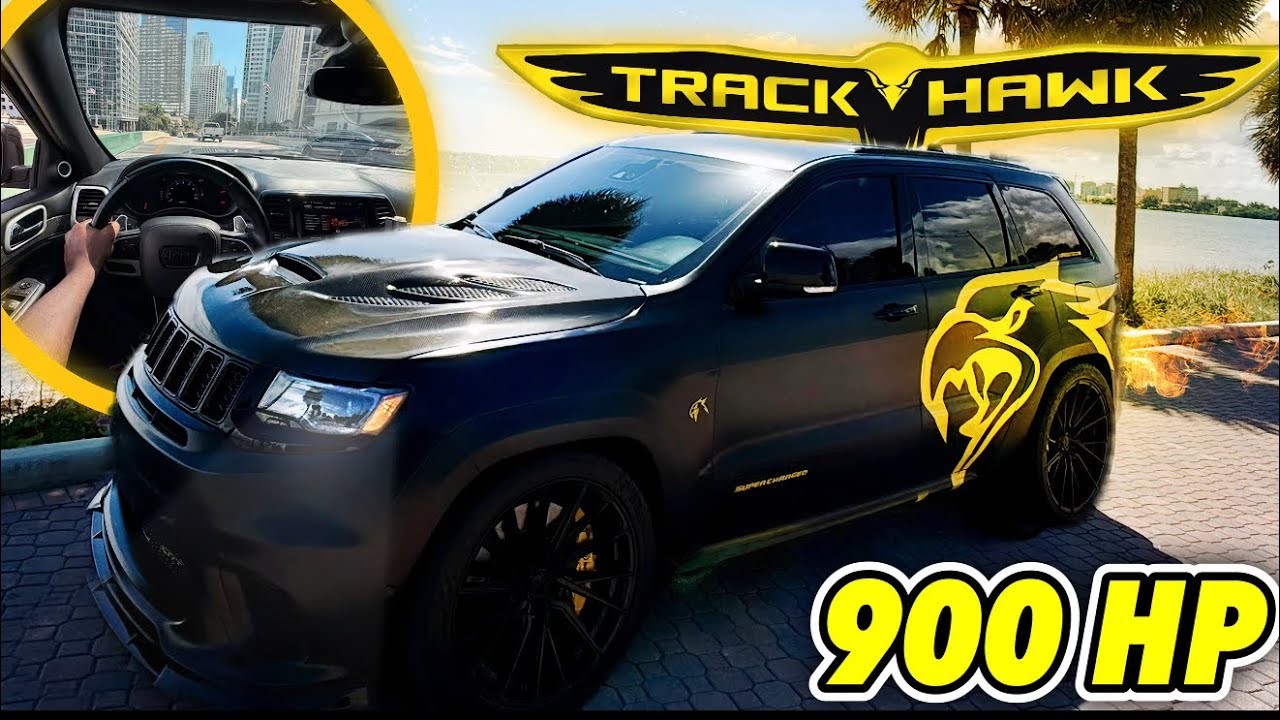 LOUD SUPERCHARGED JEEP TRACKHAWK POV DRIVE Insane V8 Whine!#trackhawk #jeep