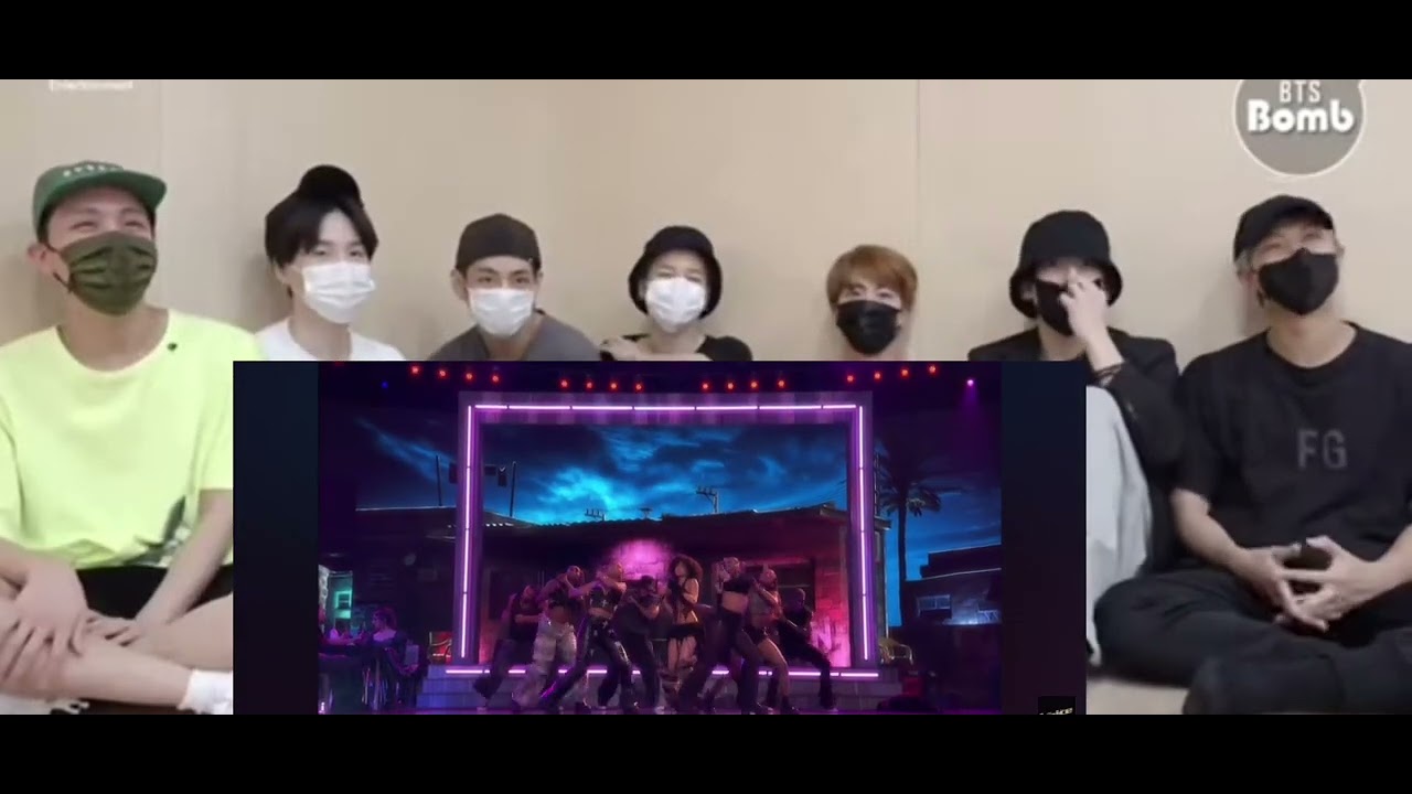 bts reaction to tyla truth or dare/water live (fake reaction)