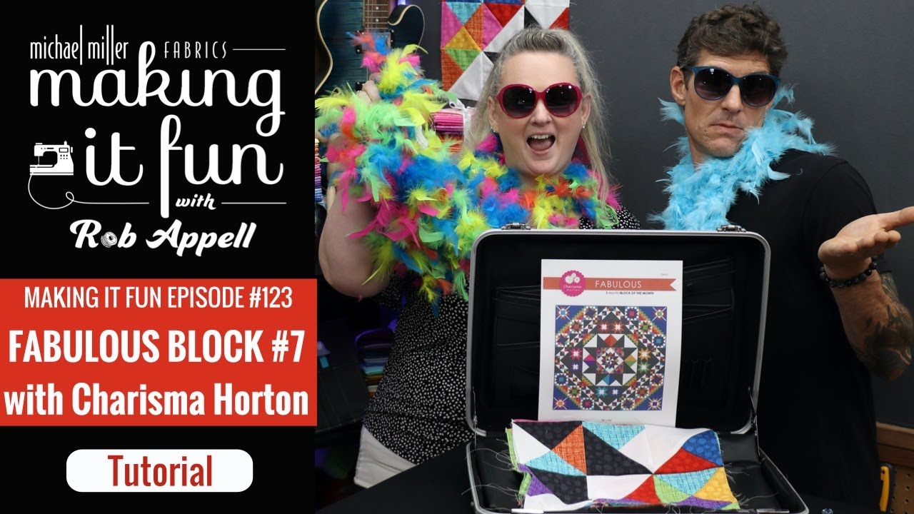 Fabulous Block 7- Michael Miller Fabrics' Making it fun #123