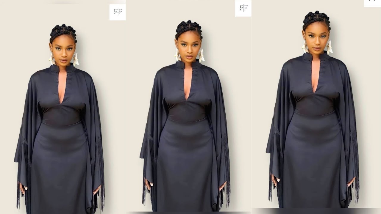 How To Cut And Sew A Trendy Bubu Gown With Organza Ruffles