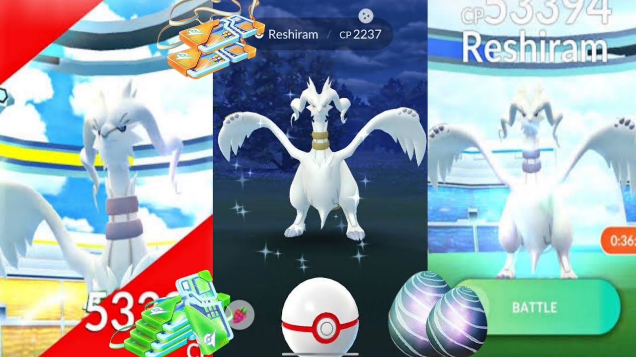 Shiny Reshiram Raid in Pokemon Go | Pokemon Go Gbl PvP