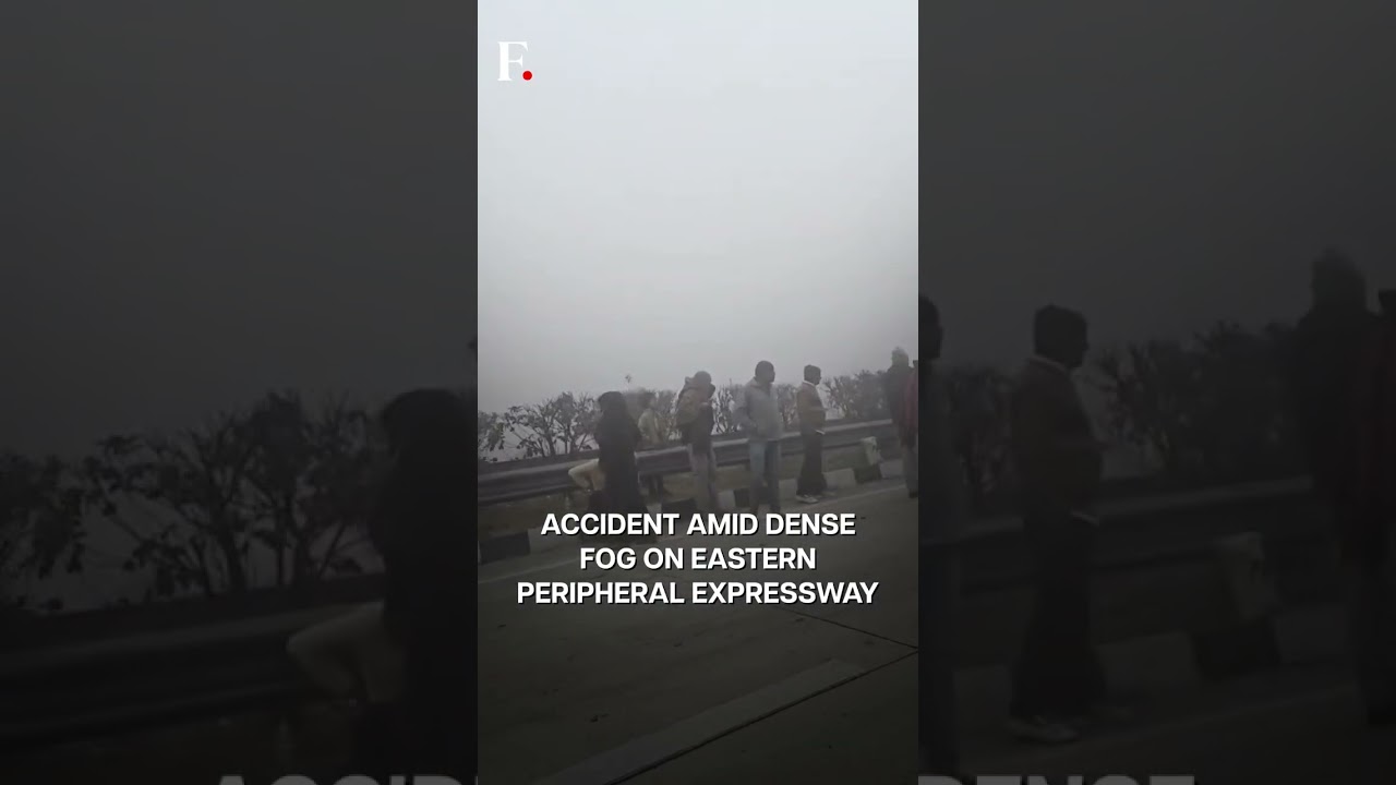 India: Multiple Vehicles Collide Amid Dense Fog on Noida Expressway