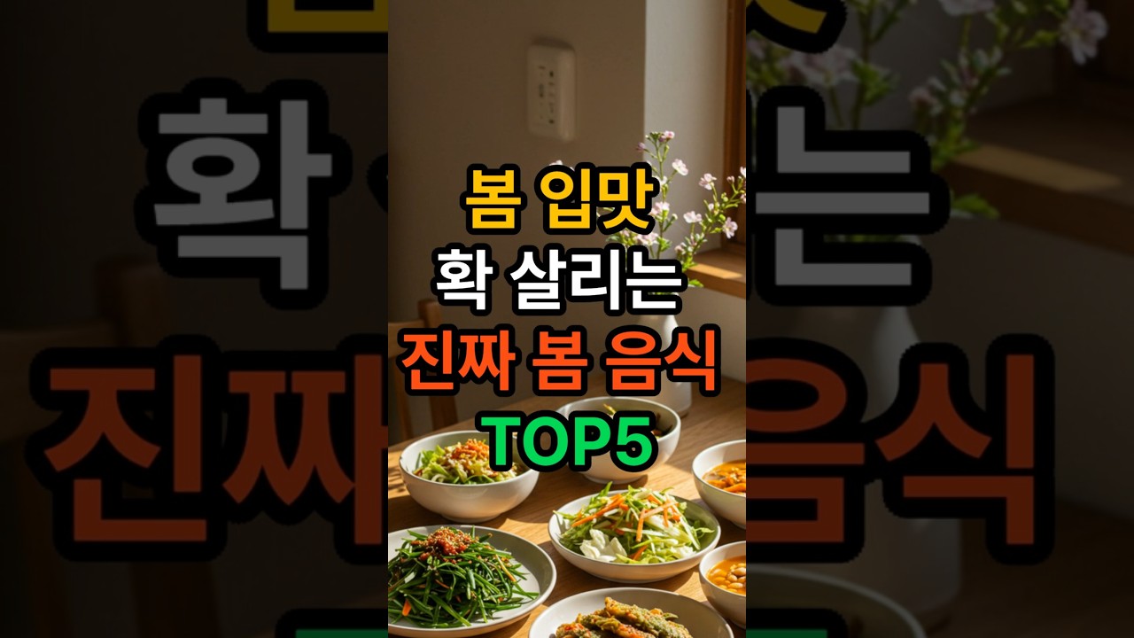 봄 입맛 확 살리는 진짜 봄 음식 TOP5