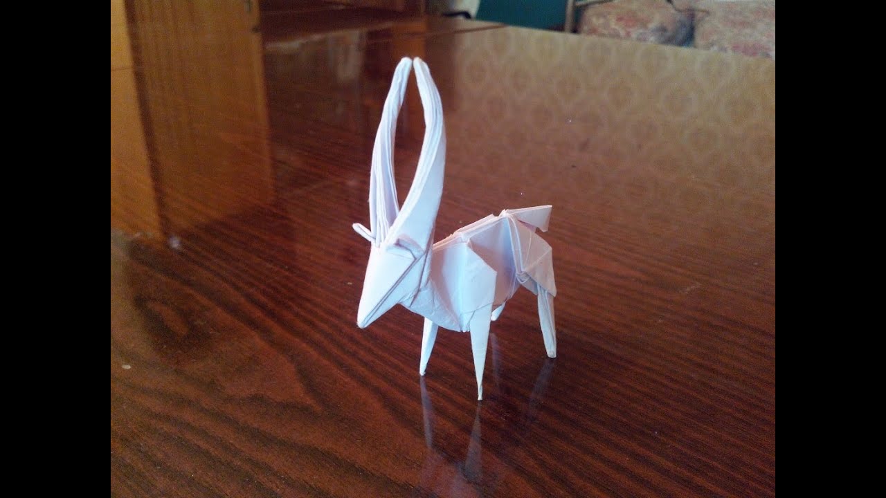 Антилопа оригами 👍, antelope origami