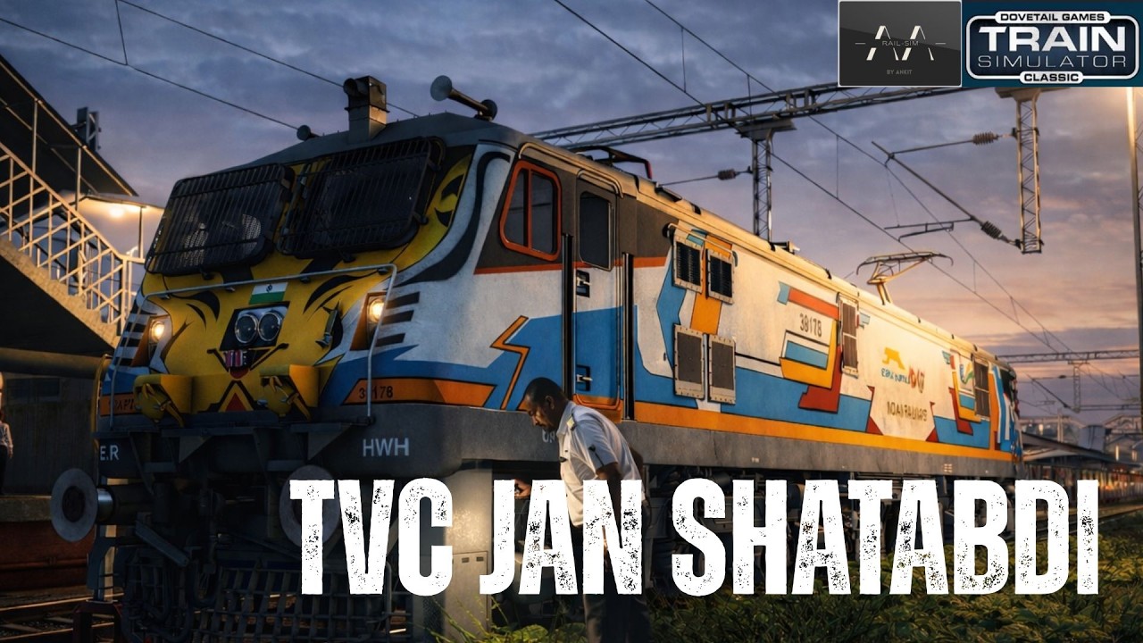 NEW HOWRAH MUKI WAP7 | (OFFLINK) 12081 Kannur-TVC Jan Shatabdi  | Railworks TS #indianrailways