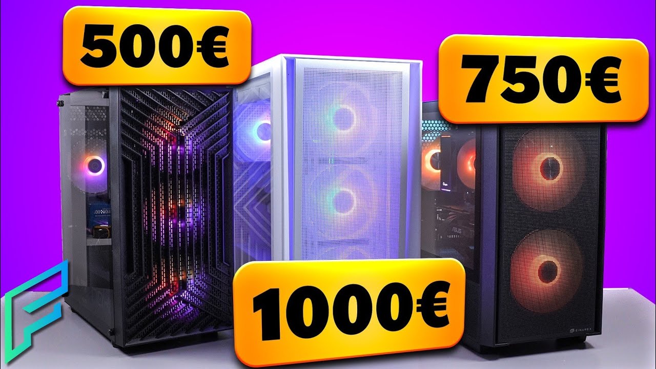 J'ai monté 3 PC GAMER ! (550/750€/1000€)