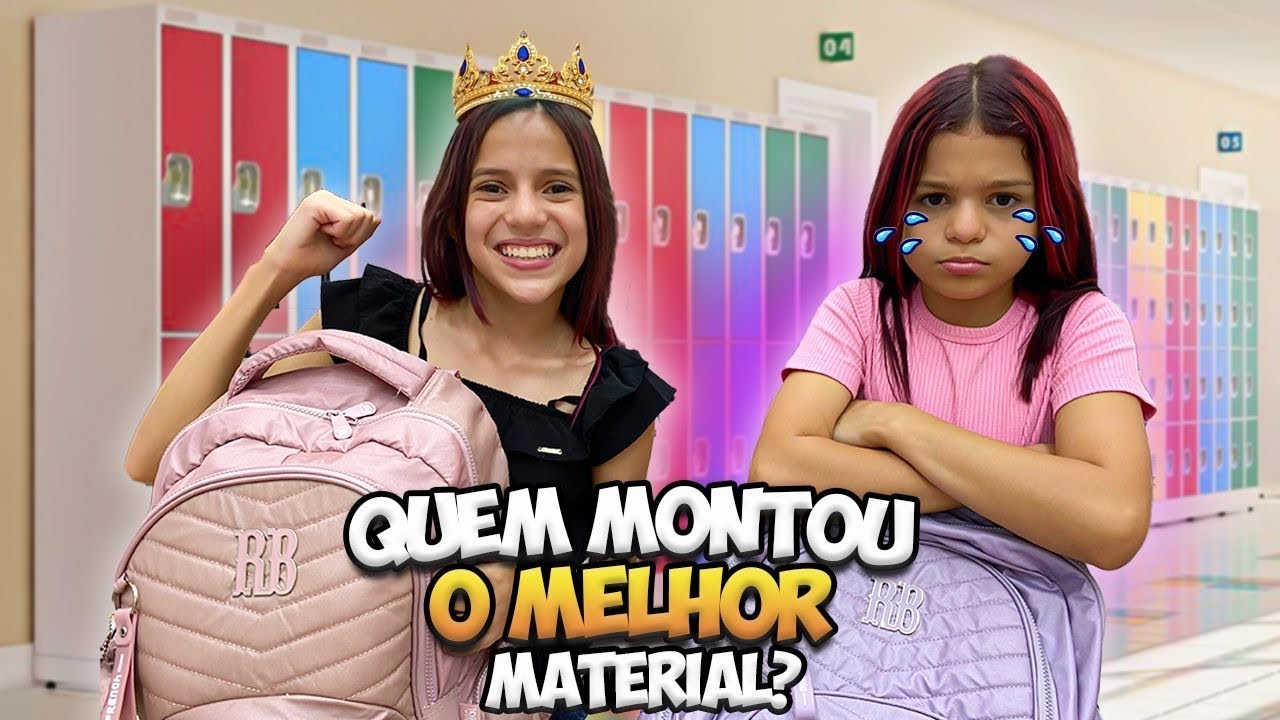 Montando Nosso Material Escolar 2025! 🎒✏️✨ | Manu & Jéssica Sousa