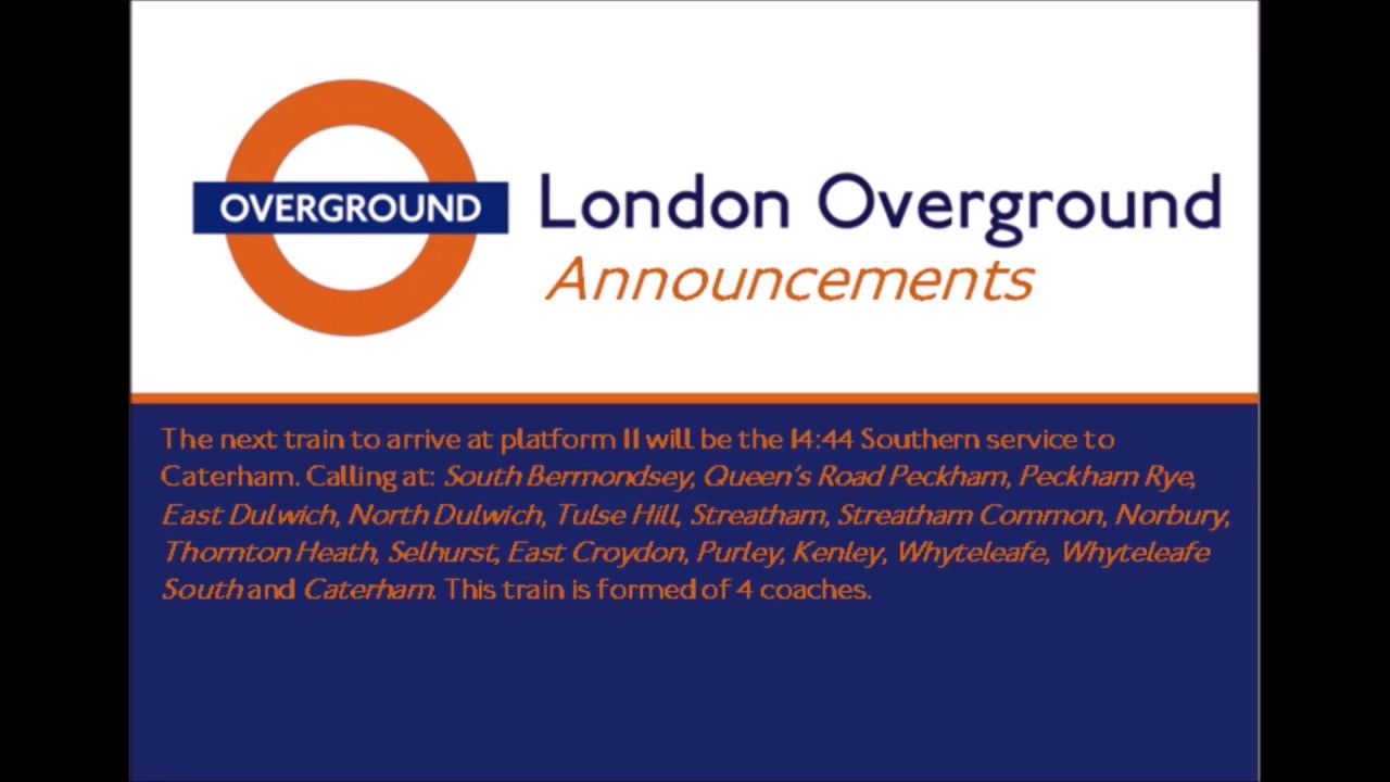 (HD) Emma Hignett Spoof Train Announcements - Part 1