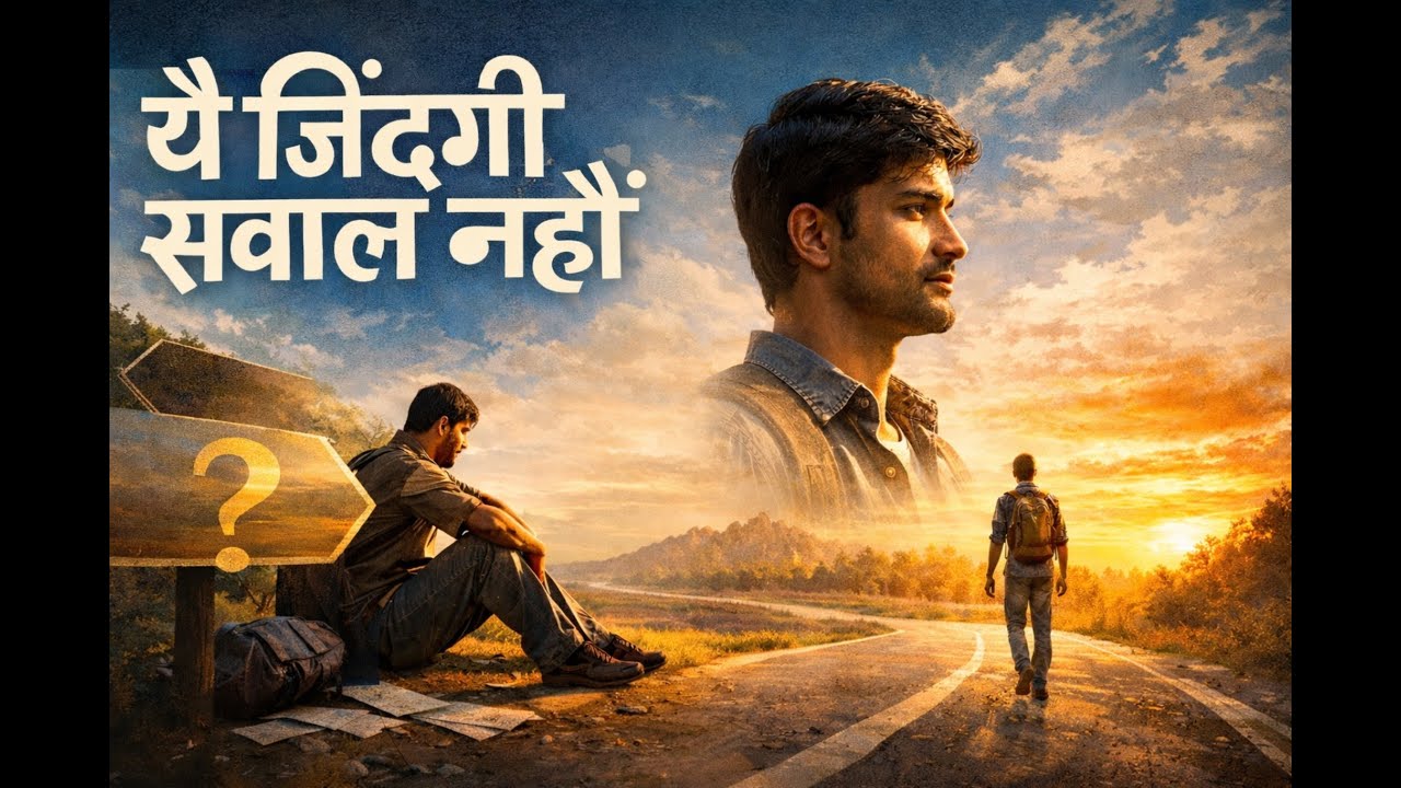 “ज़िंदगी सवाल नहीं, एक सफ़र है… बस चलते रहना ही जीत है।”