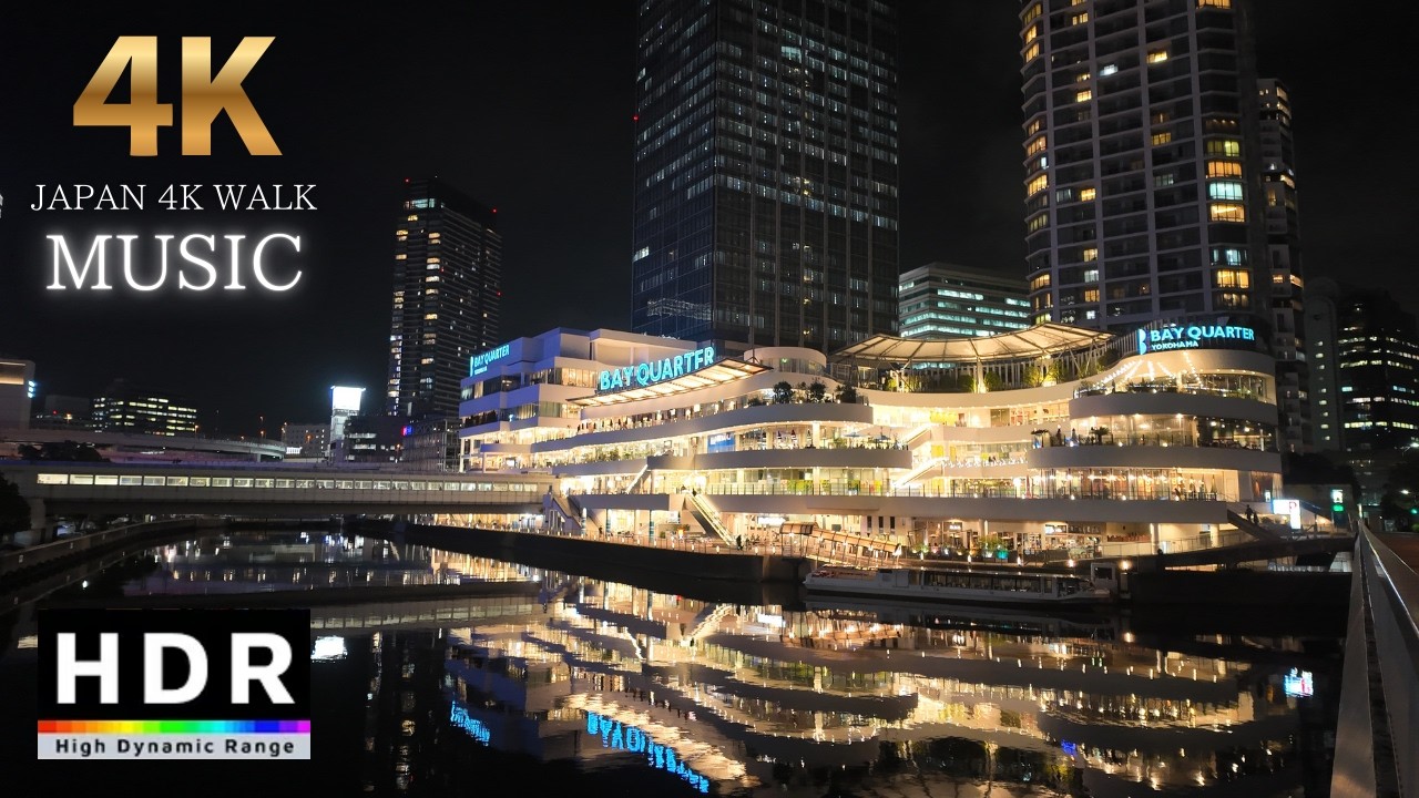 [4K 60fps HDR] 20:00 Yokohama Night Walk / Bakewater / K Arena / 2026.3.6/Music