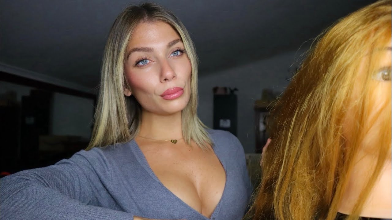 ASMR Relaxing Hair Play, Hairstyling and brusching ROLEPLAY