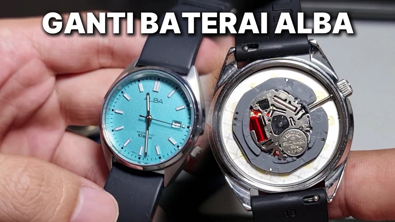 CARA GANTI BATERAI JAM TANGAN ALBA GELATO SIMPEL MUDAH DAN GAK RIBET