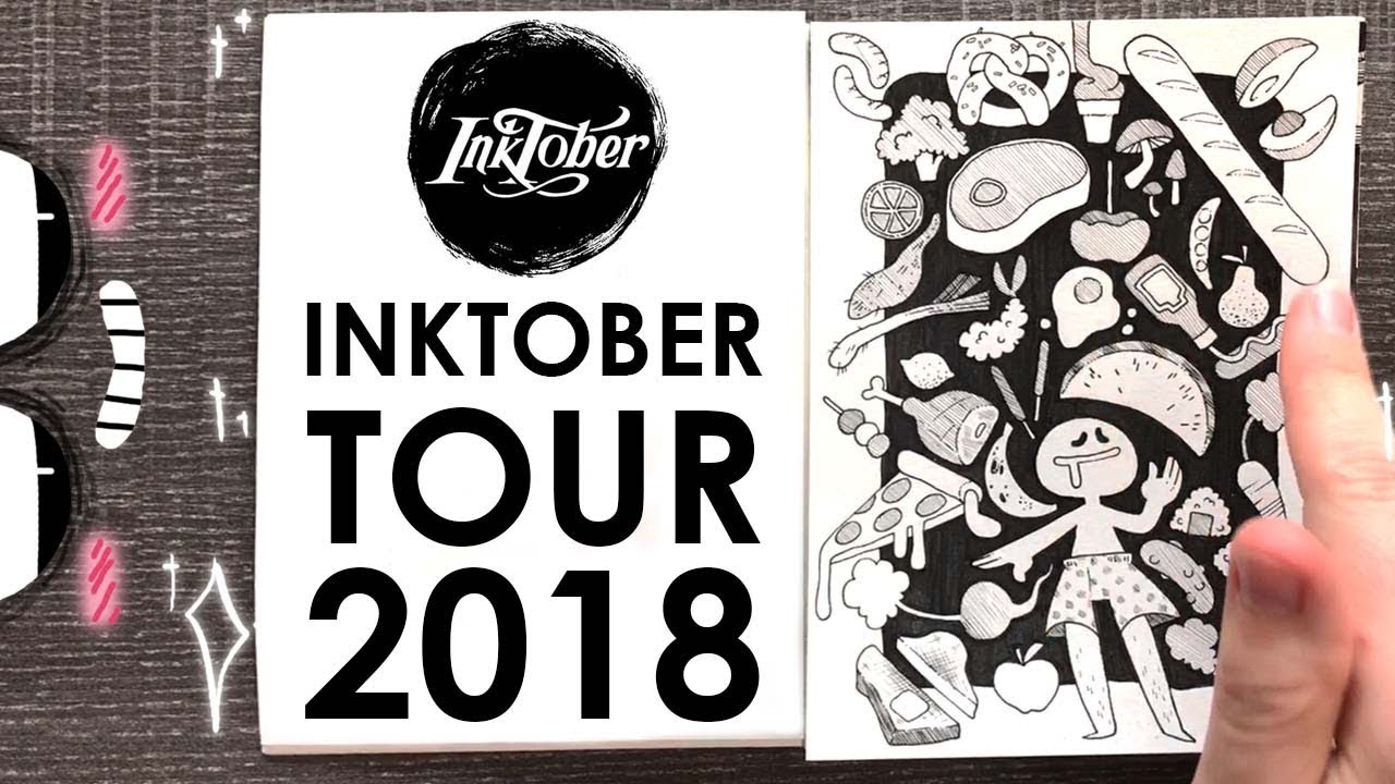 31 Drawings in 31 Days - INKTOBER TOUR 2018