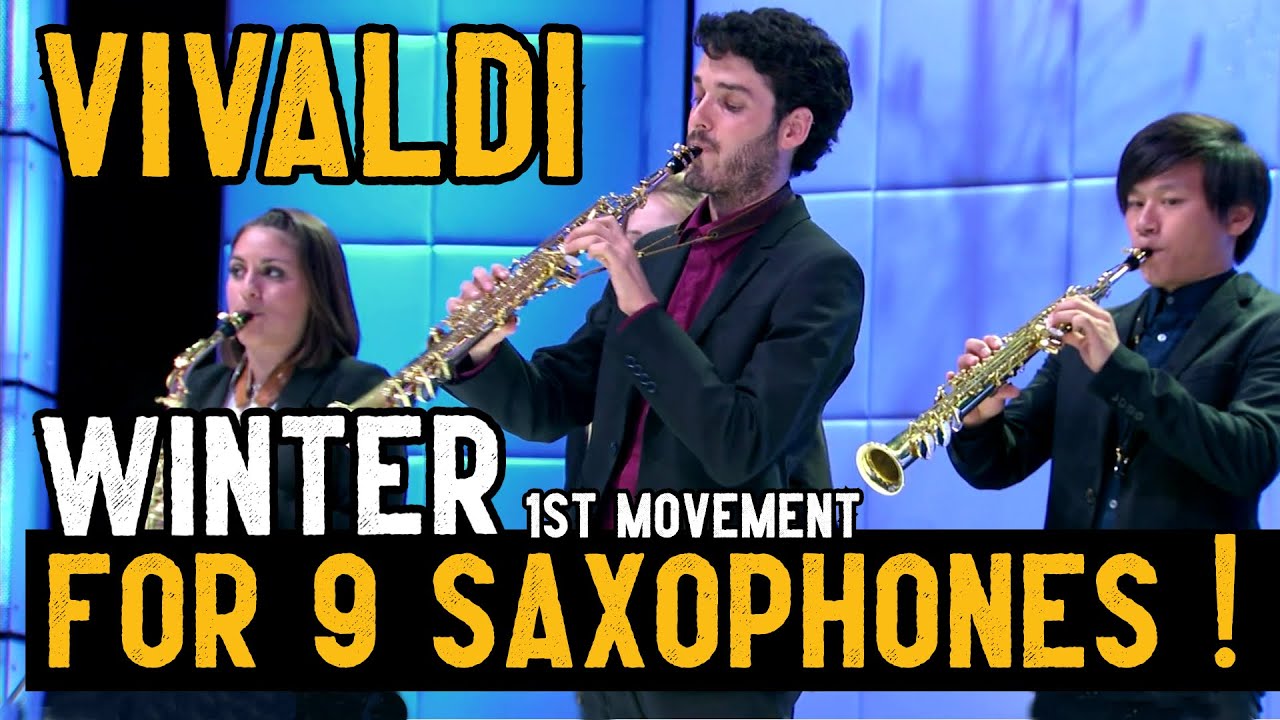 Vivaldi for 9 Saxophones - Winter - The four seasons - Ensemble de saxophones de Strasbourg (2015)