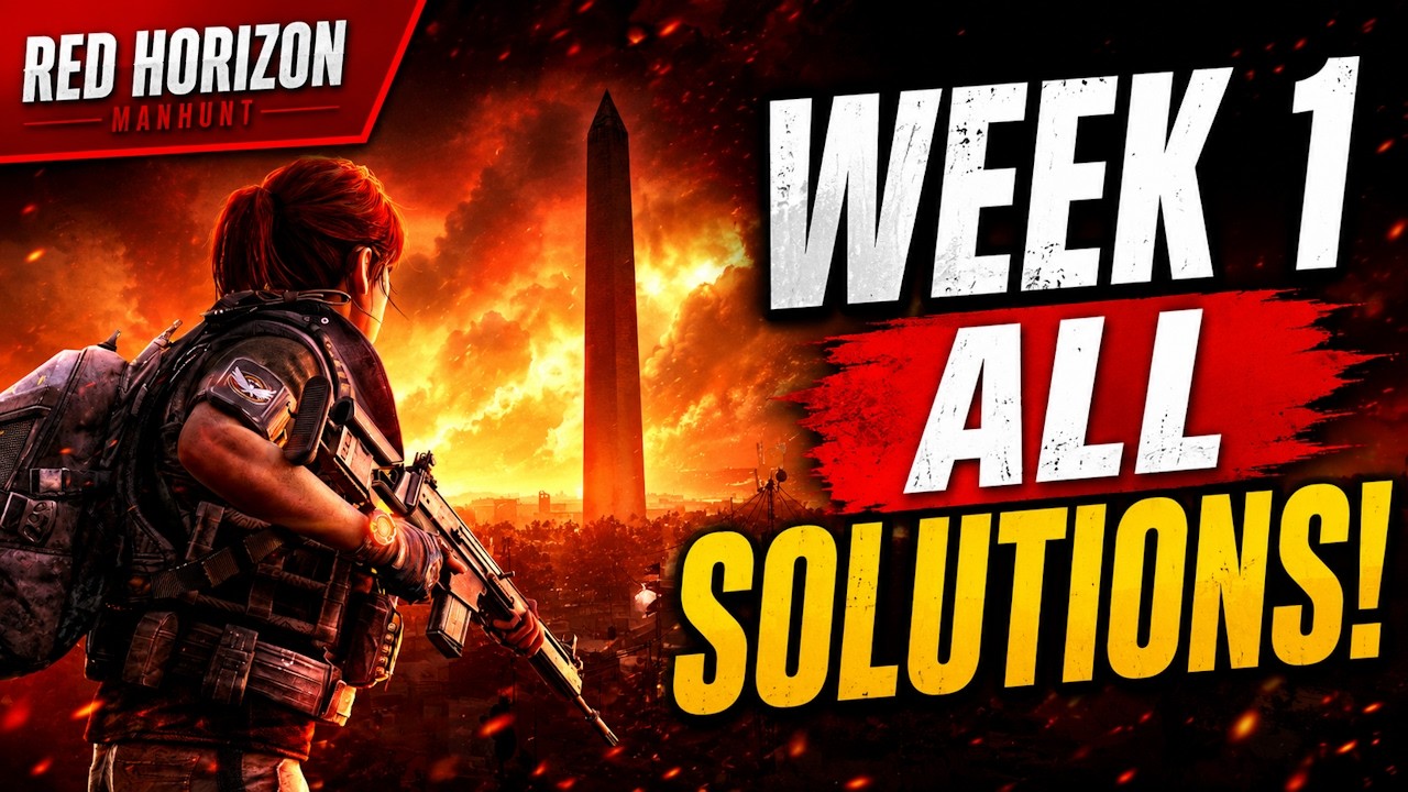 ALL Week 1 Scout Solutions! Red Horizon Manhunt FULL GUIDE | The Division 2