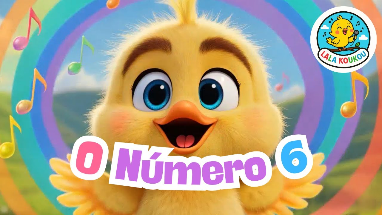 O Número 6! 🐥 Músicas Infantis e Desenhos Educativos | Lala Koukou BRA 🎵