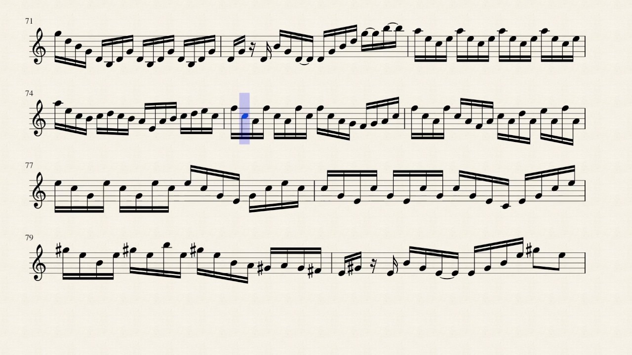 Transcendence Music Notes - Lindsey Stirling (Violin Full)