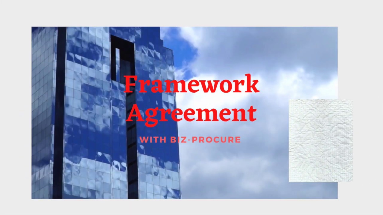 #publicsector How To: Intro to Framework Agreements