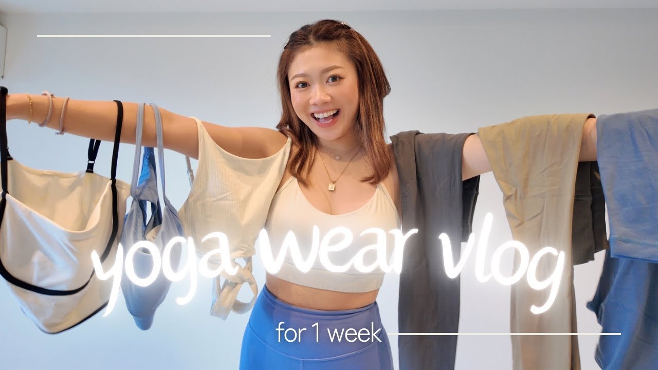 【コーデVlog】1週間のヨガウェア紹介🩰🧘🏼‍♀️🤍