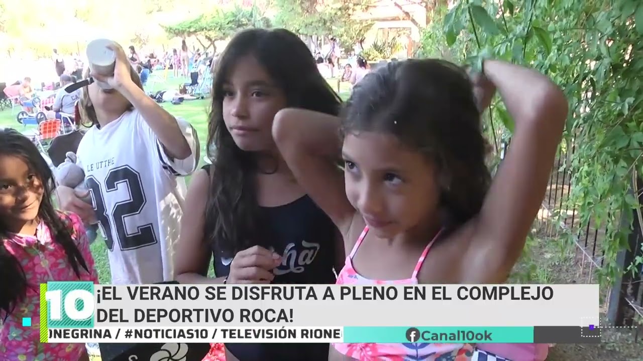 ¡Se disfruta a pleno el verano en el complejo del Deportivo Roca! así viven el verano