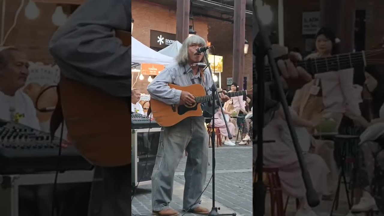 태국 치앙마이 길거리 버스킹