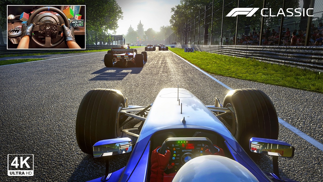 Juan Pablo Montoya's Williams BMW FW25 V10 - Italian GP F1 2020 Classic  Steering Wheel Gameplay