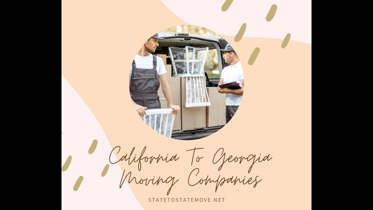 California To Georgia Moving Companies
