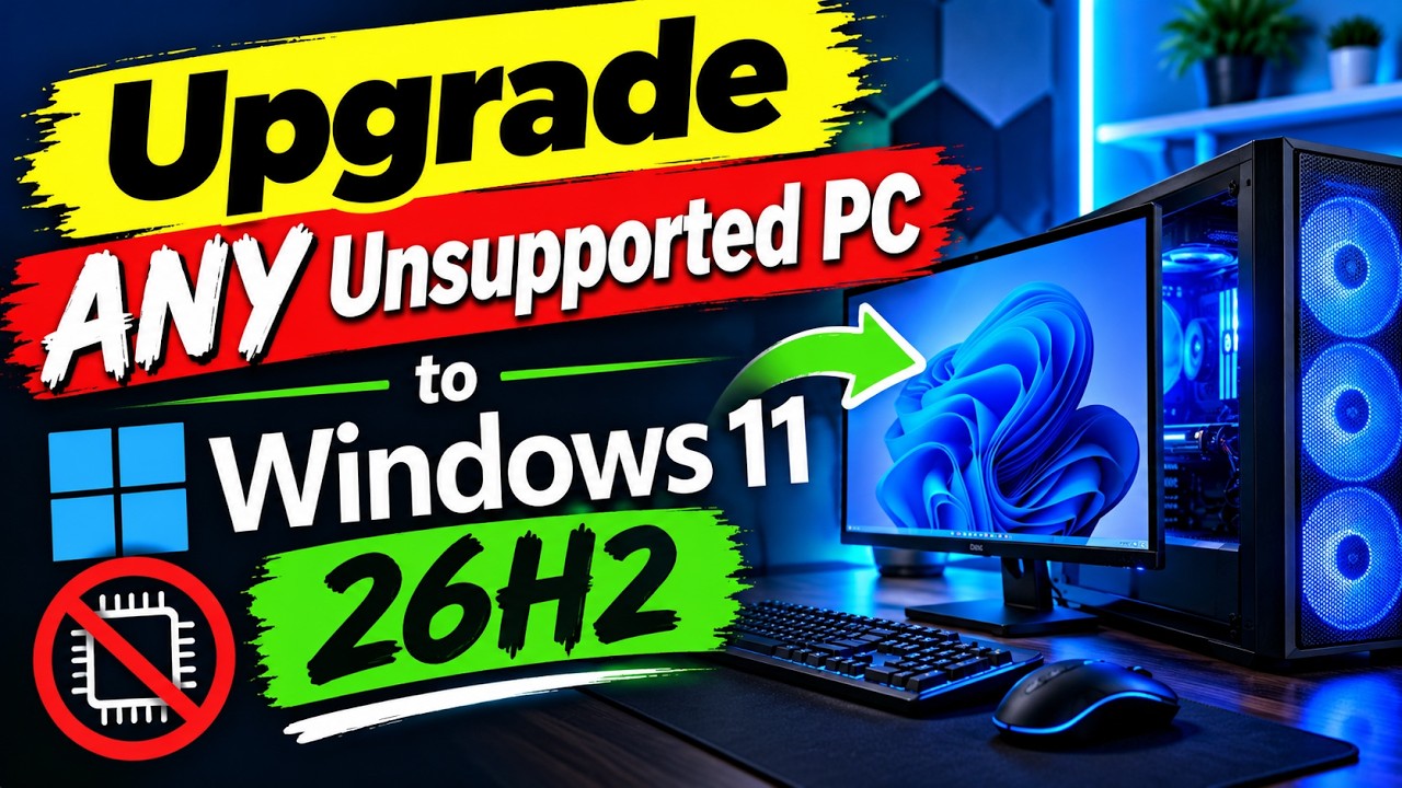 Upgrade ANY Unsupported PC to Windows 11 26H2