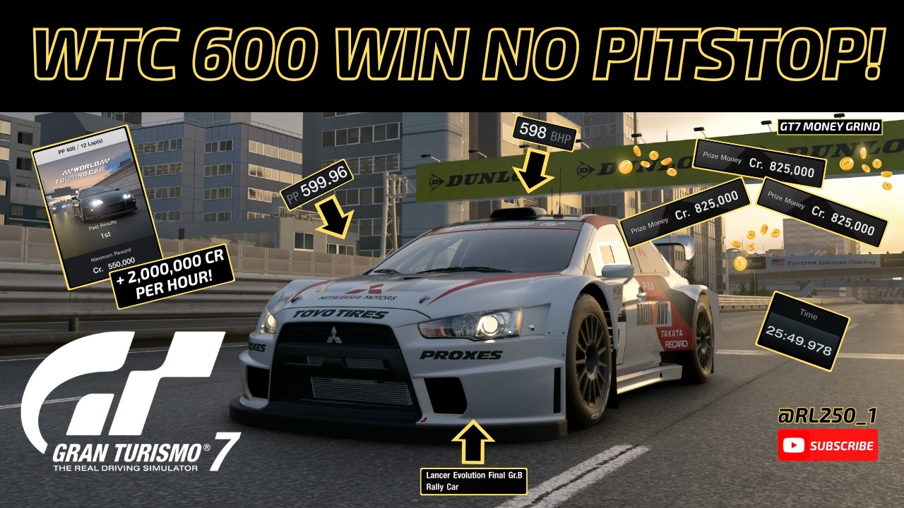 Ultimate Tokyo WTC 600 No Pitstop Run For 2 Million Credits Per Hour