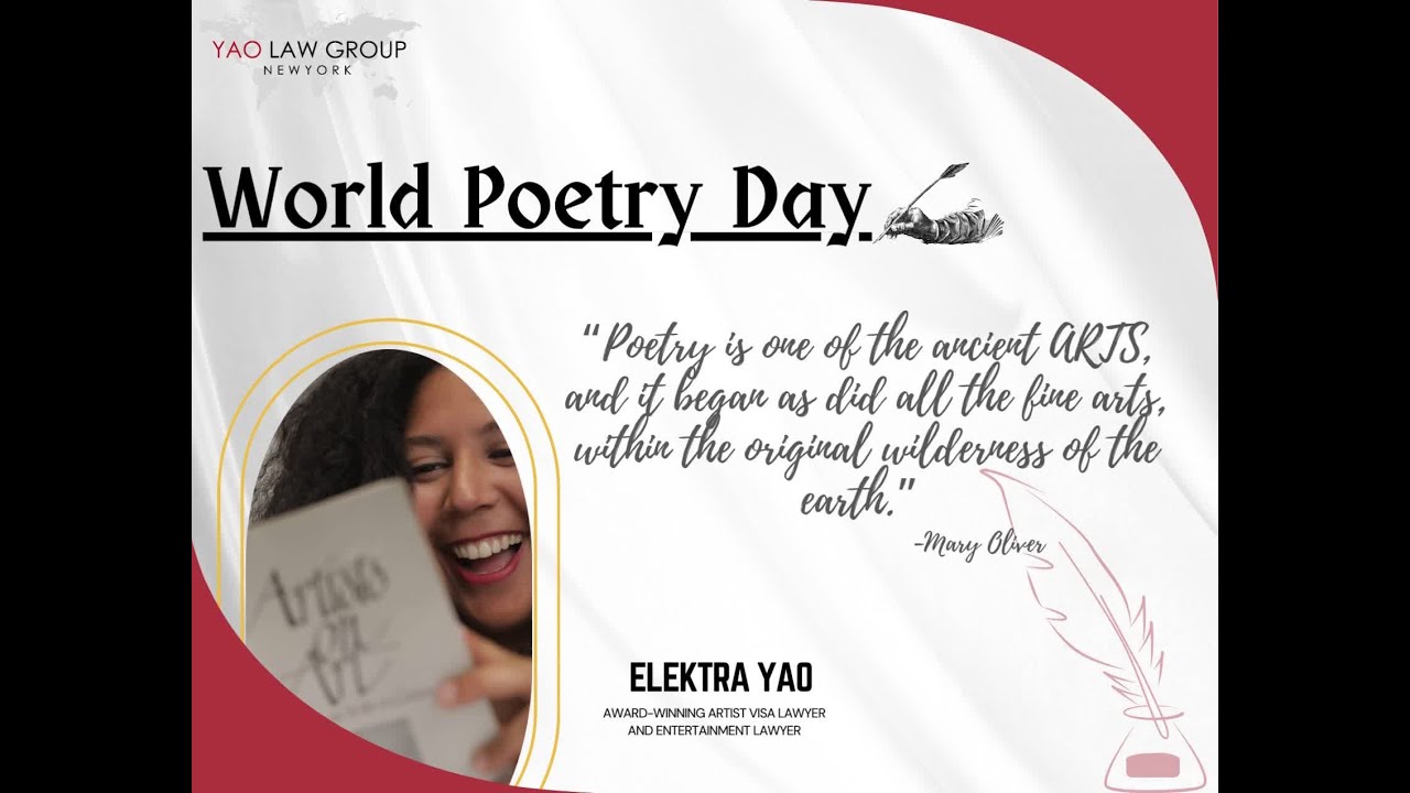 Poetry is Art! #Artist #ArtistVisa #VisaLawyer #Immigration #ImmigrationLawyer