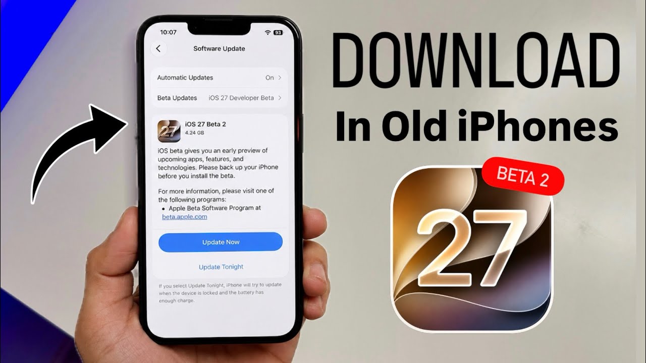 iOS 27 Beta 2 - How to Install iOS 27 Beta 2 Update in old iPhones