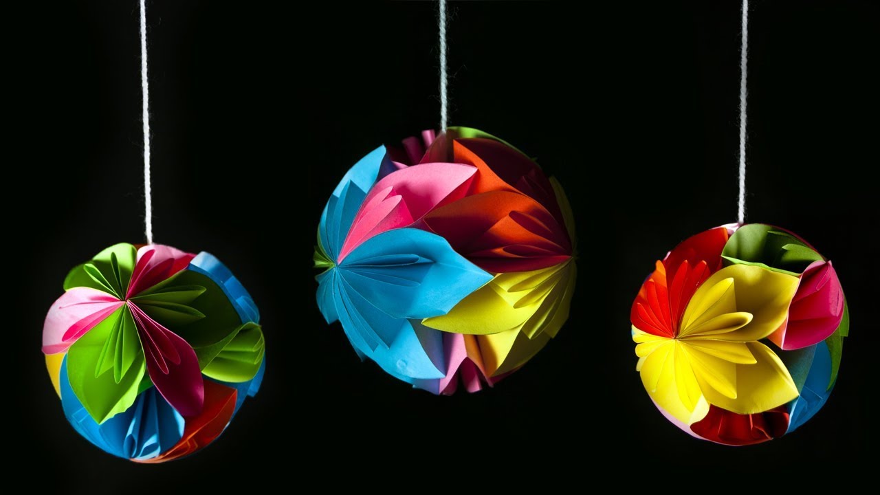 Home decor | Flower paper ball | Kusudama flower