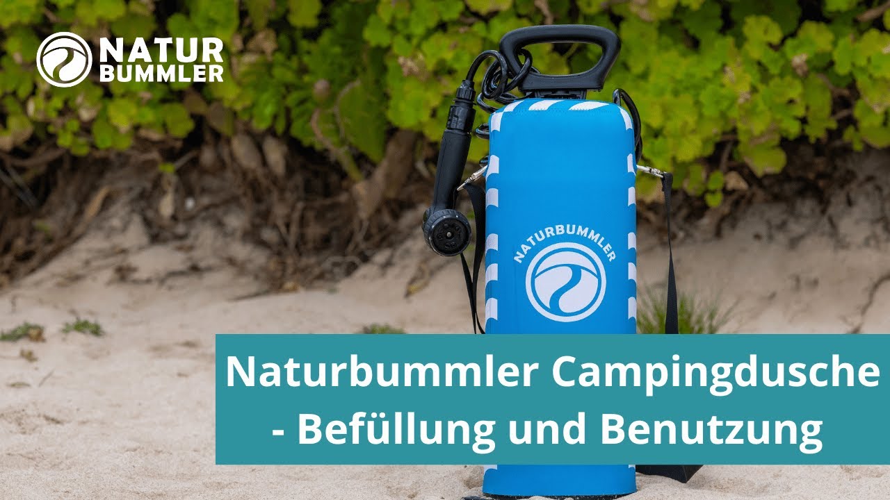 Campingdusche Aqua Pura - Befüllung & Benutzung
