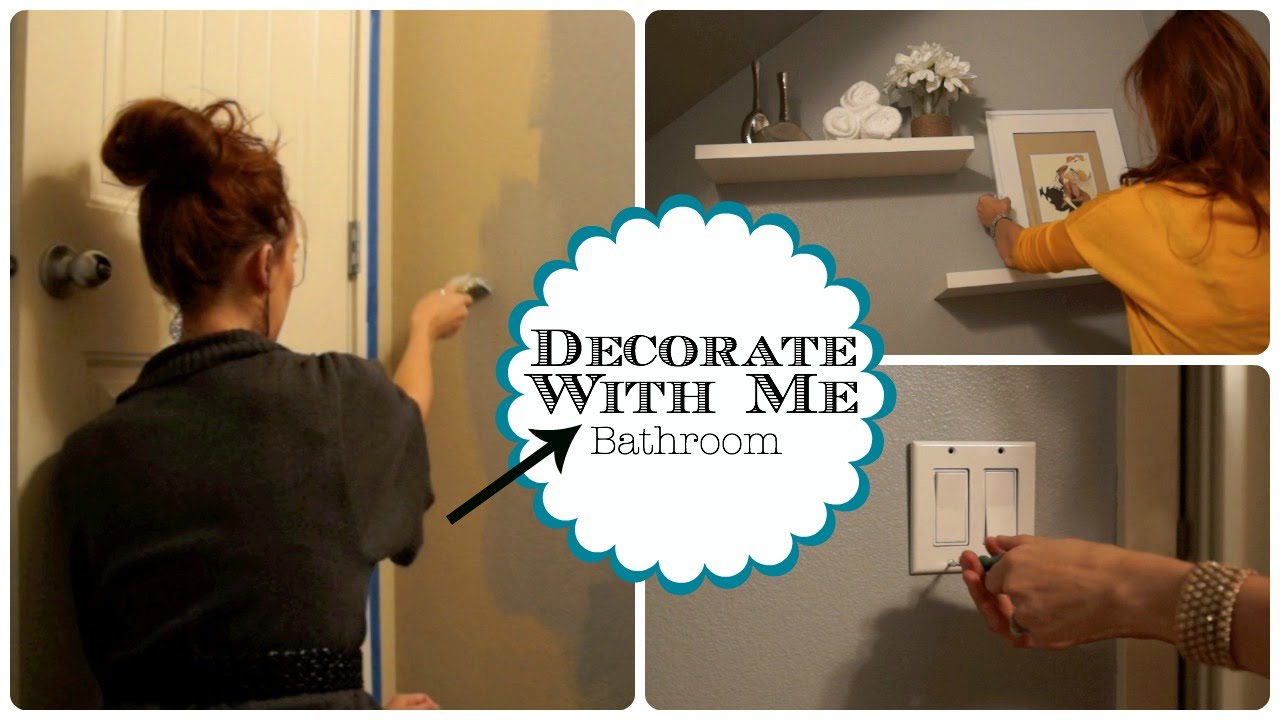 DECORATE WITH ME - Downstairs Bathroom!