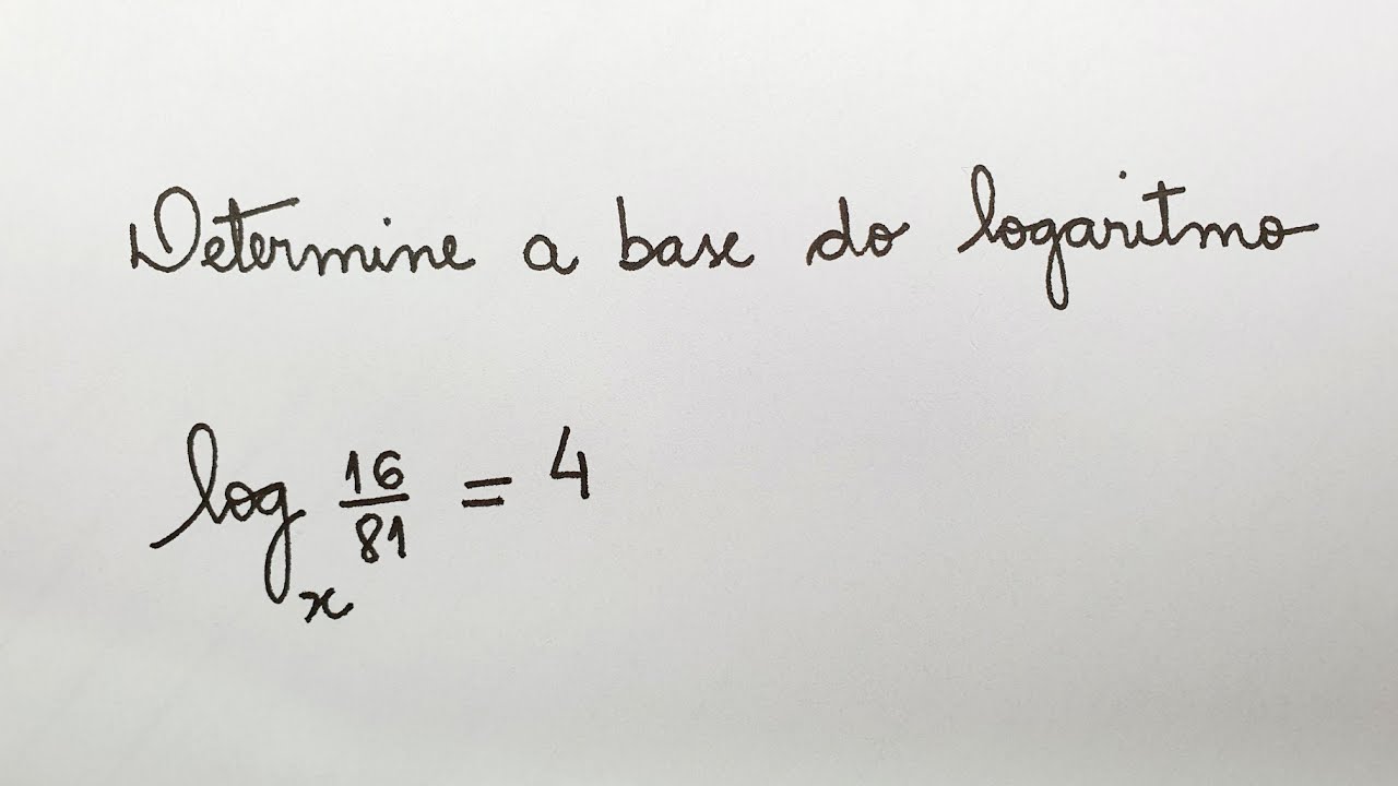 💥 Logaritmo - Determine a base do Logaritmo - Professora Angela Matemática