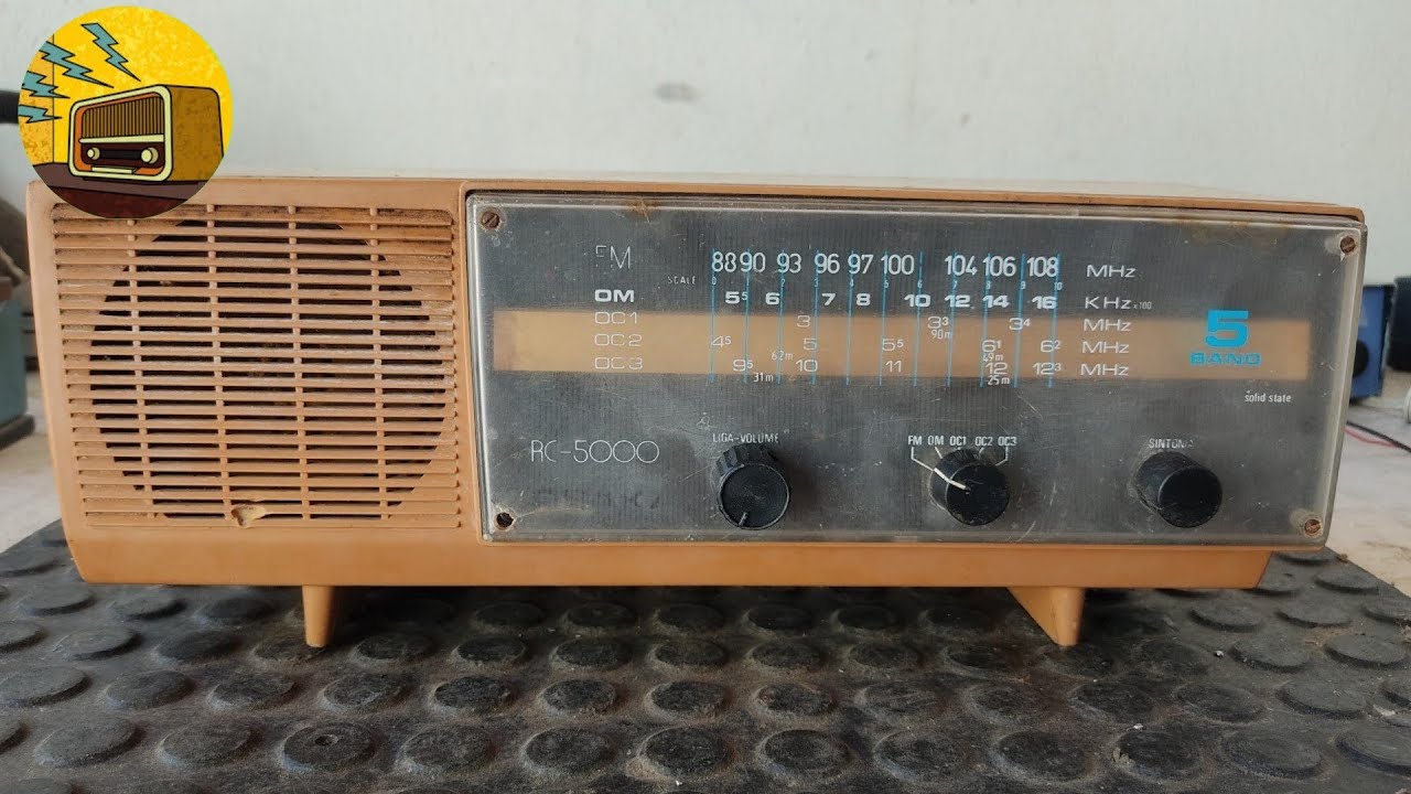 Rádio antigo RC-5000 conserto
