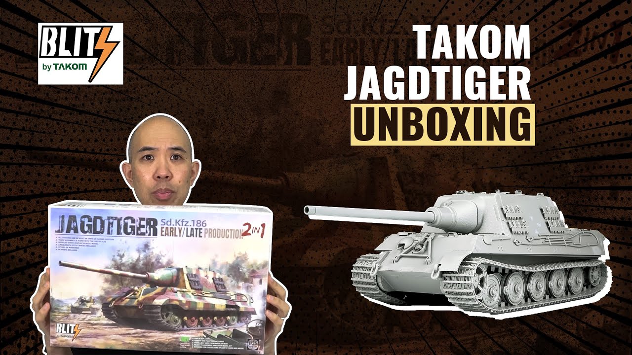 Blitz by Takom | Jagdtiger 1/35 Plastic Kit Unboxing | #askHearns