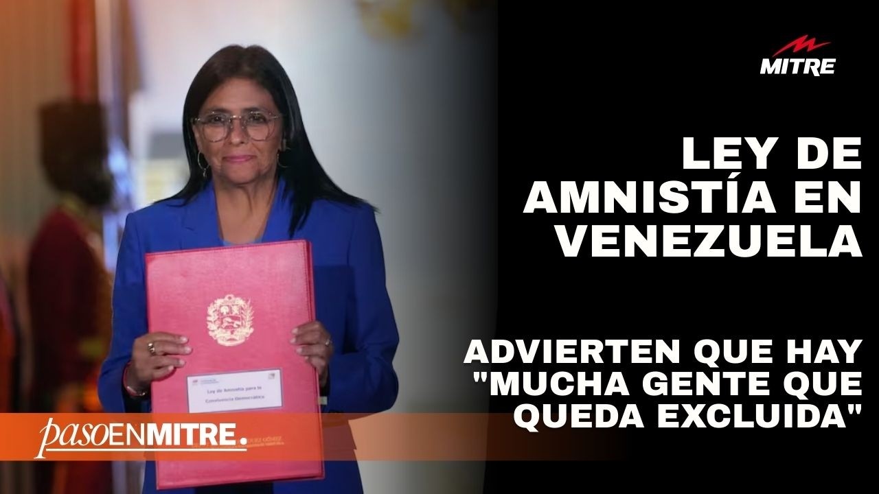 Ley de Amnistía en Venezuela: advierten que hay “mucha gente que queda excluida”