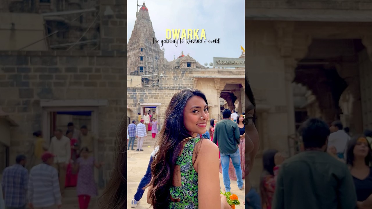 Krishna ki nagri Dwarka🦚🪷✨ #travel #dwarka #gujarat #dwarkadhish #krishna #4dham