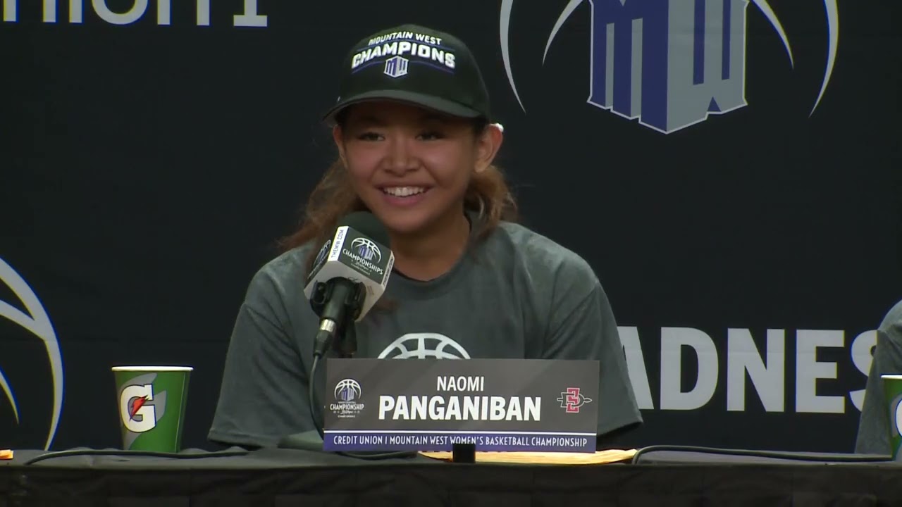 SDSU WOMEN'S HOOPS: STACIE TERRY-HUTSON & PLAYERS POST GAME AFTER CHAMPIONSHIP WIN OVER WYOMING