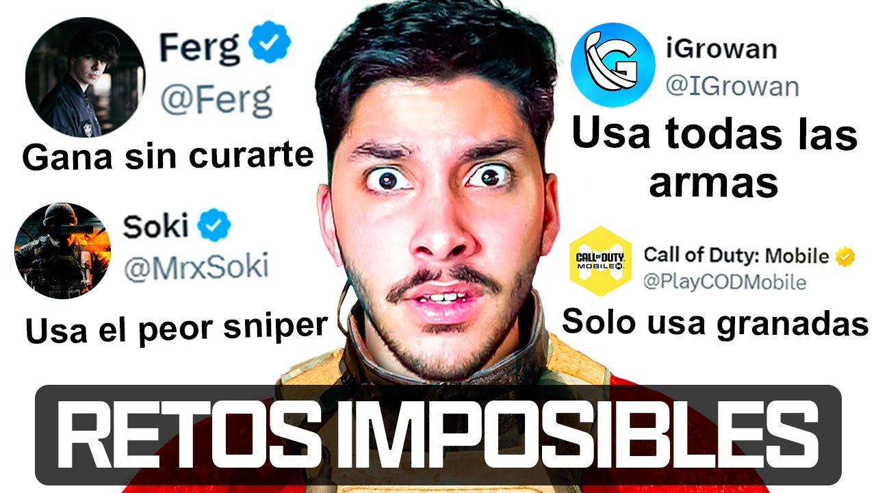 Hice los RETOS M&Aacute;S DIFICILES de COD MOBILE...