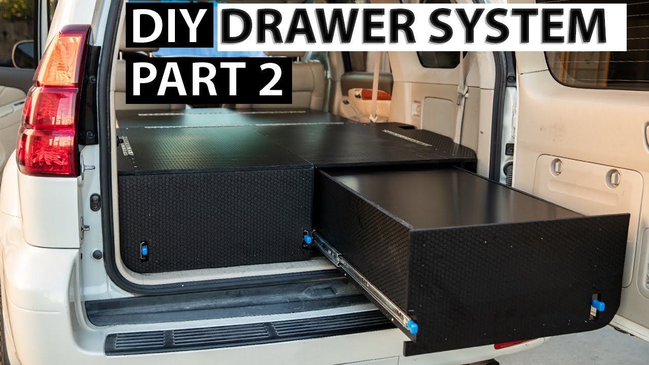 How to build the Ultimate Overland Drawer System with Sleeping Platform for camping! Part 2